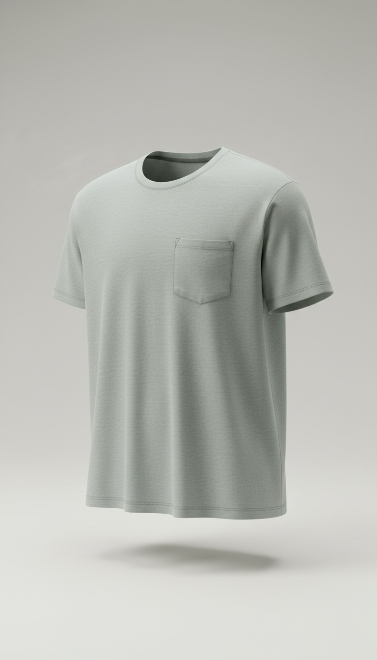 Cotton pocket t-shirt for everyday ease